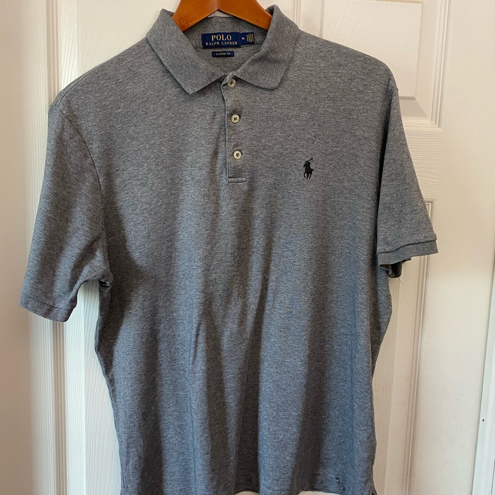 Ralph Lauren Classic Gray Polo Shirt for Men